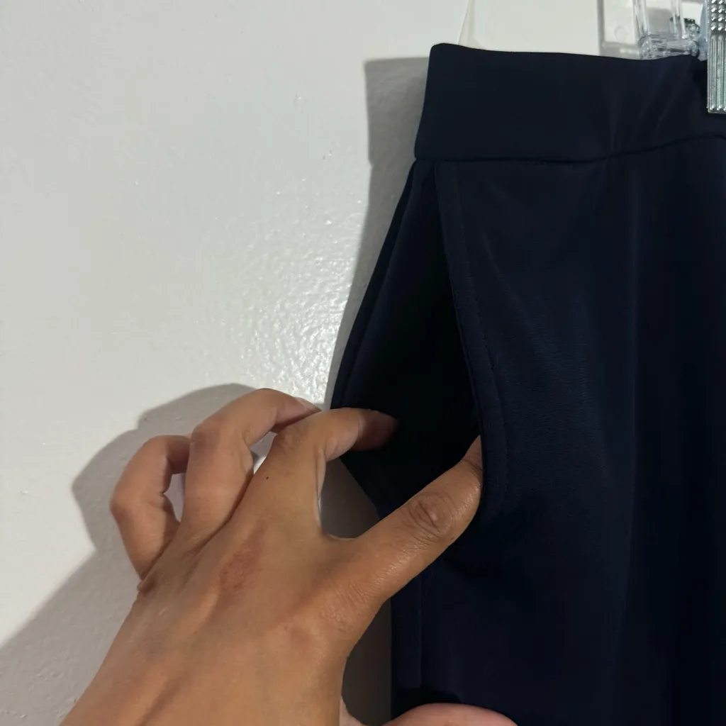 NWOT Susan Graver Tall LK Fusion Pull-On Crop Pant Navy Size 3X Tall - Image 9