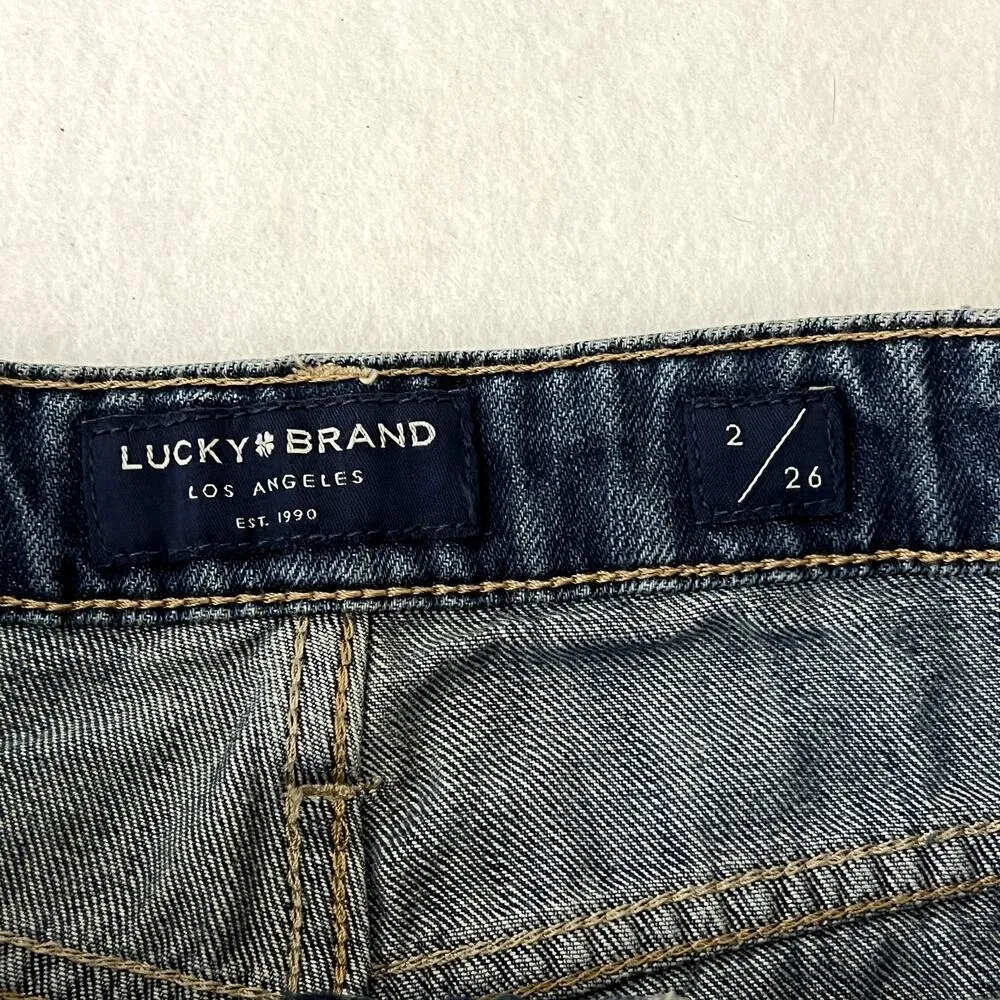 Lucky Brand Cut Off Button Fly Denim Shorts - Image 3