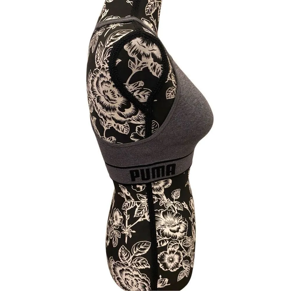 Puma Padded Crossback Sports Bra Workout Yoga Athletic Sporty - Image 5