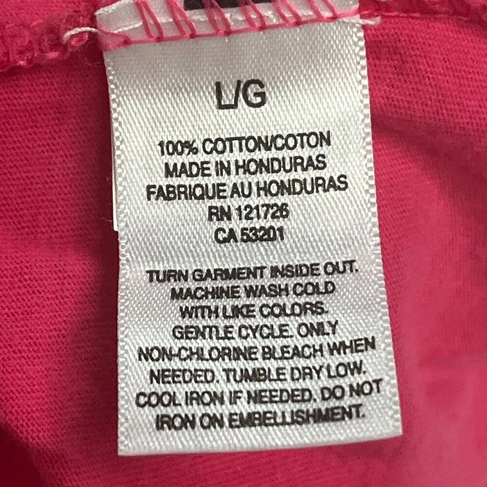 Aeropostale Women's Pink Aero New York Tshirt 100% Cotton Size Large - Image 6