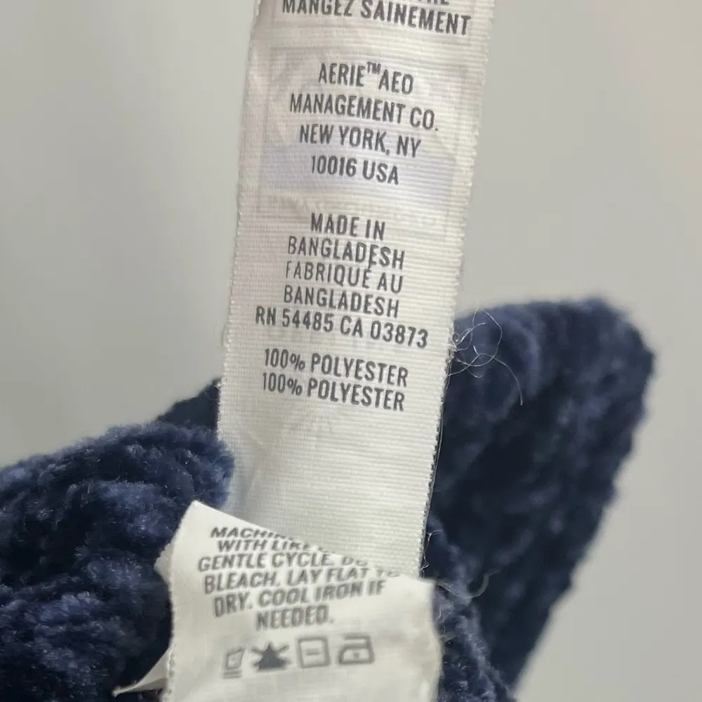 Offline by aerie Large Colorblock Crewneck Chenille Sweater Chunky Knit - Image 9