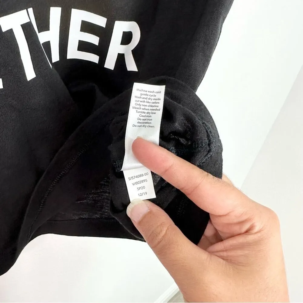 Stand Together Crop Top Graphic Tee Cropped Black Size Small - Image 6