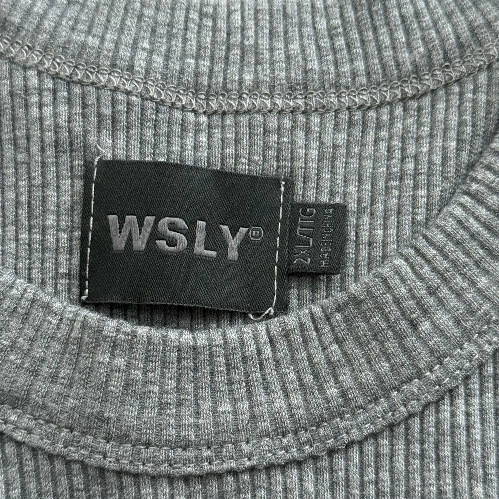 WSLY Heather Gray Ribbed Tank Size XXL - Image 2