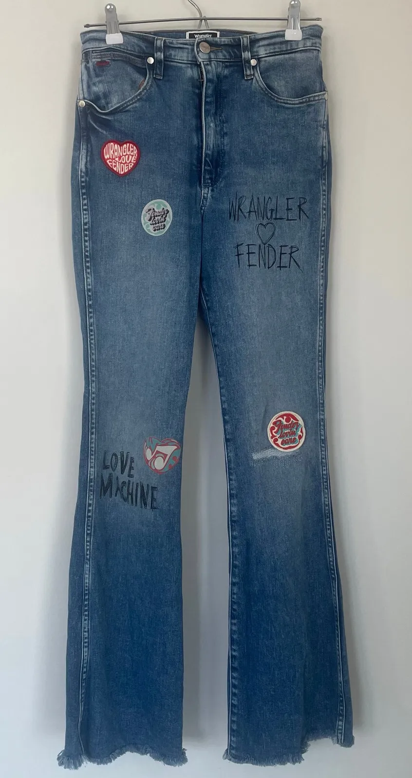 Wrangler x Fender Westward 626 High Rise Bootcut Jeans 26x32 Blue Size 26 - Image 1