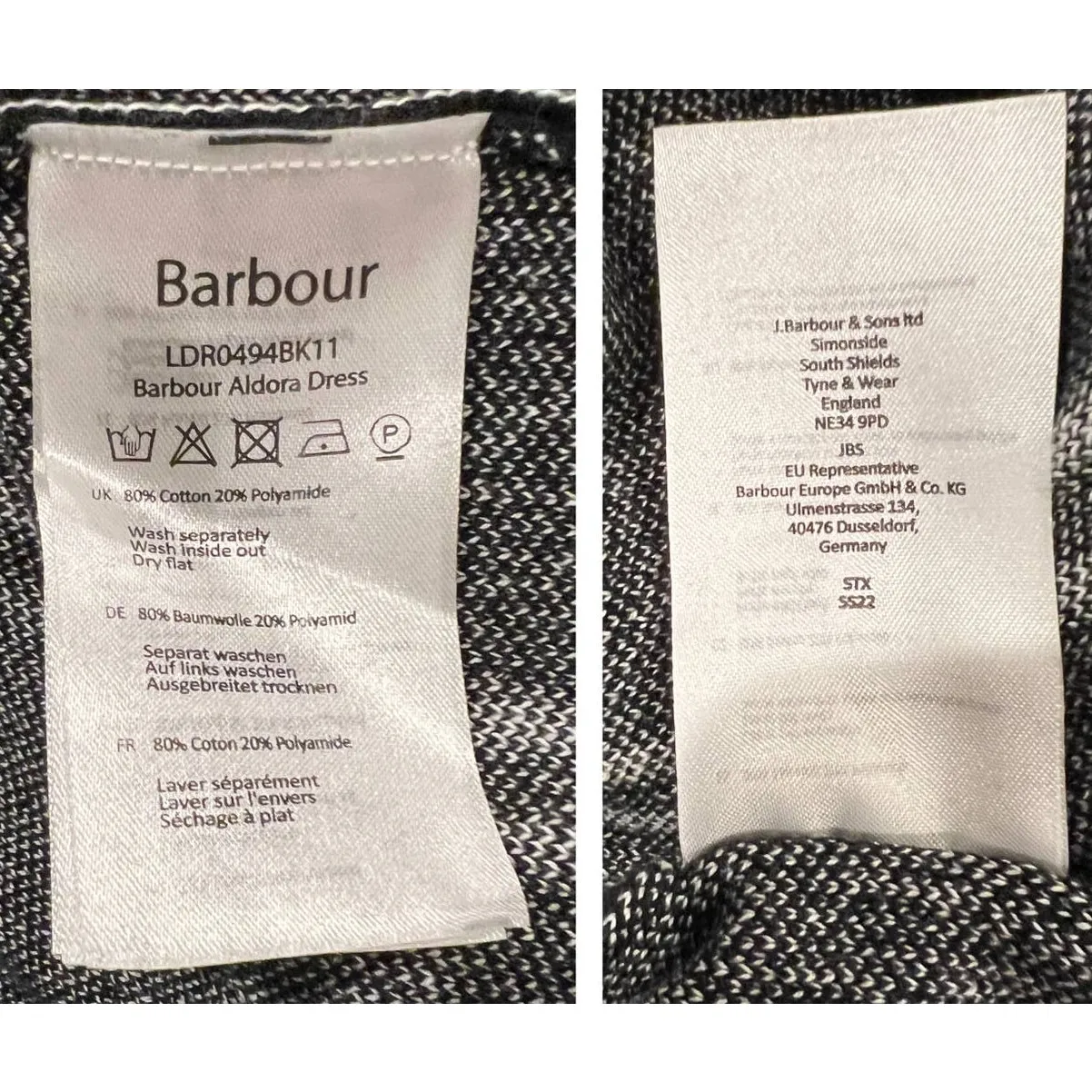 Barbour Aldora Windowpane Long Sleeve Cotton Blend Sweater Dress  (US/12) - Image 8