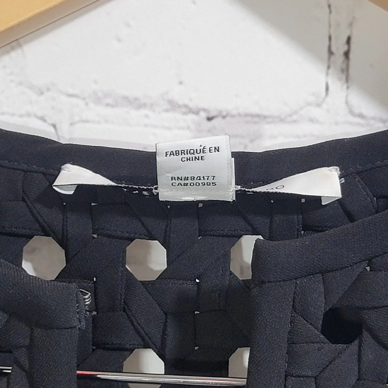 Diane von Furstenberg Black Sleeveless Sheath Hope Dress‎ Crochet Neck Detail 2 - Image 6