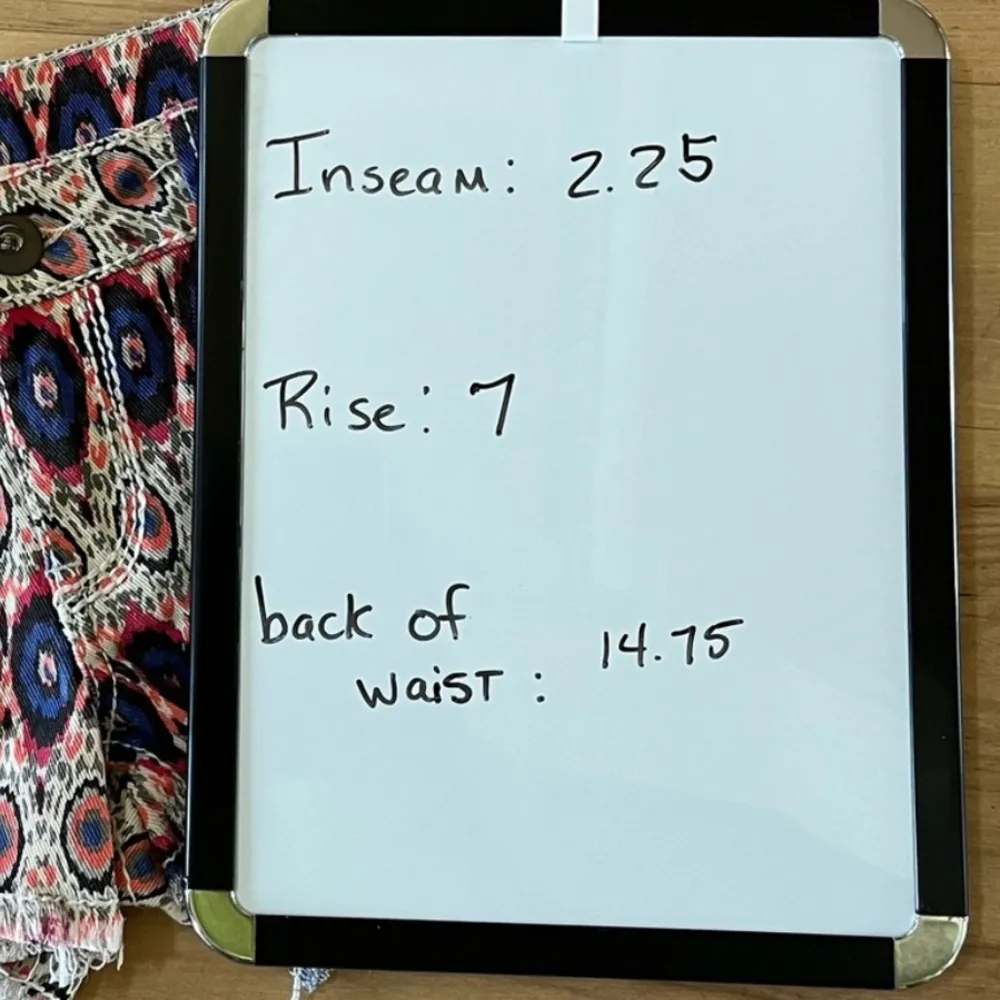 1st Kiss Shorts Denim Tribal Jean Shorts Colorful Womens 5 - Image 15