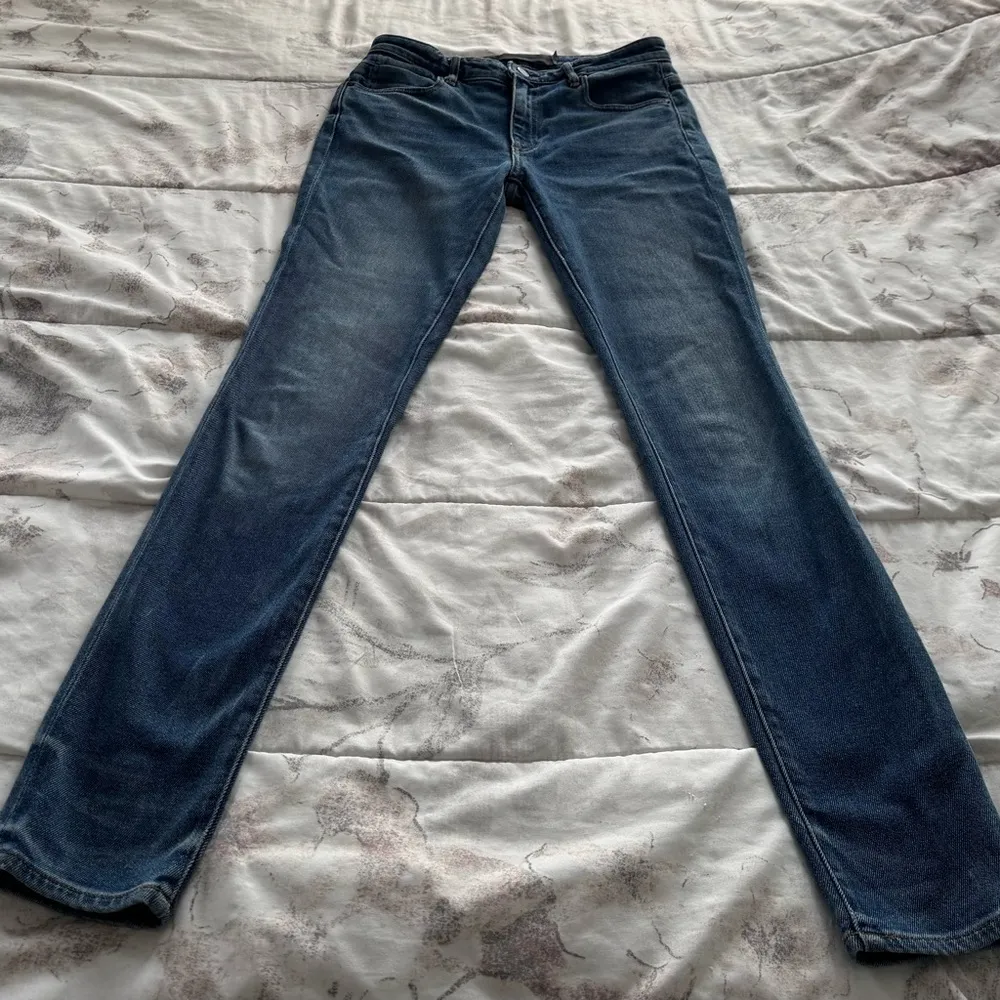 Denim X Alexander Wang medium indigo fade high rise skinny Blue Jeans, size 26 - Image 8