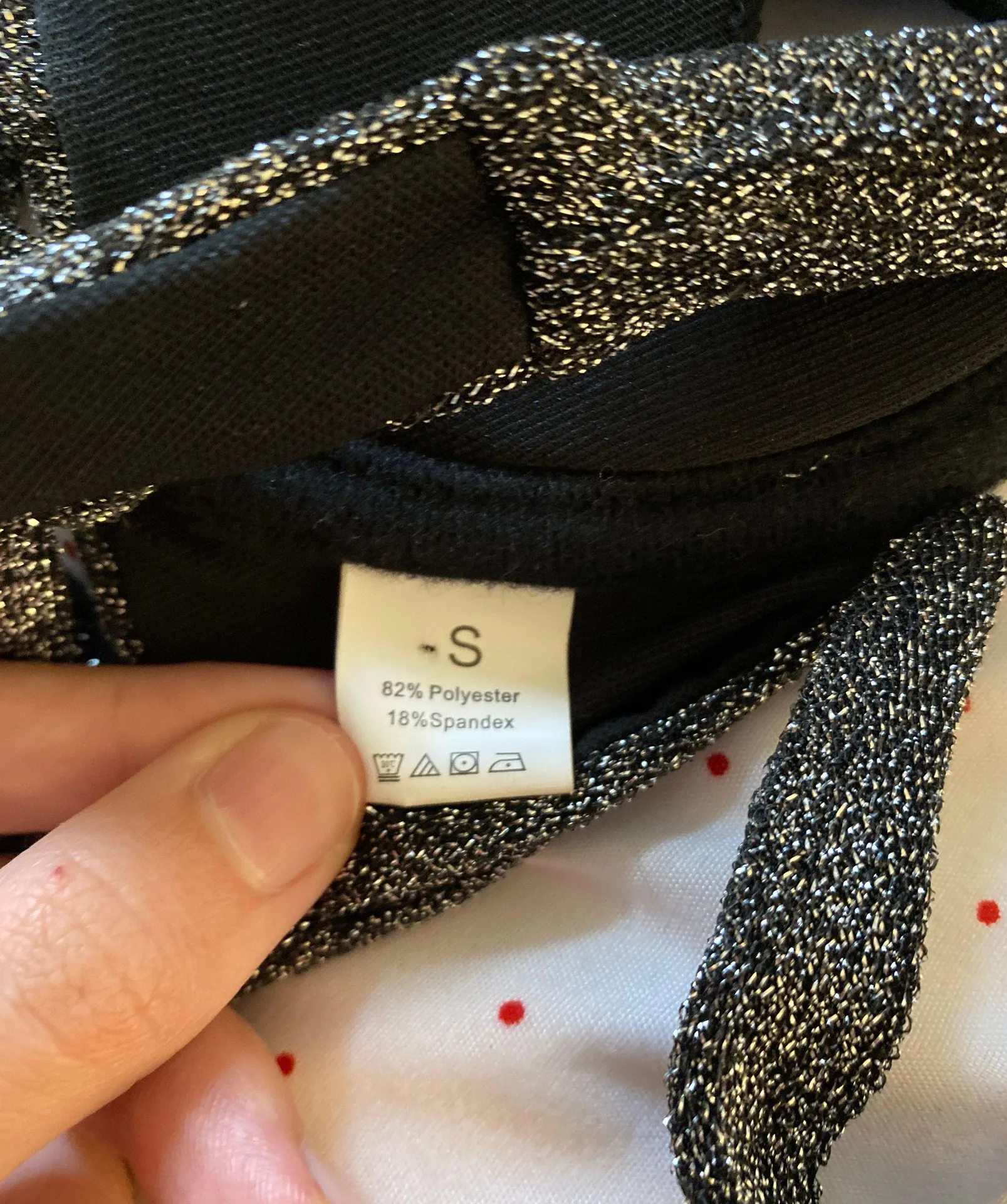 Copper Closet Sparkly Black Bikini Top - Image 3