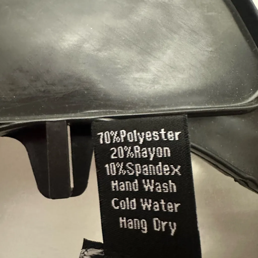 Clara Sun Woo Snake Print Blouson Tie Front Top Size XL Artsy Travel Slinky Blue - Image 4