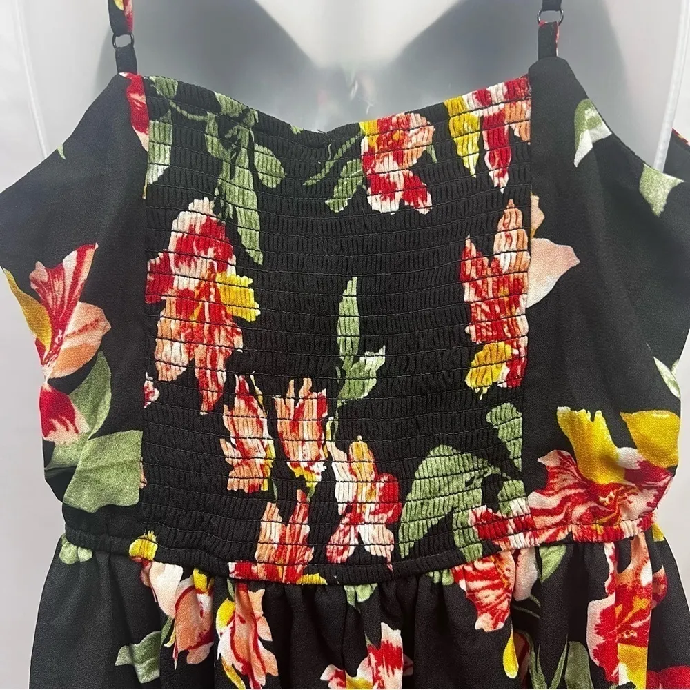Xhilaration Tropical Floral Sun Dress Size L - Image 7