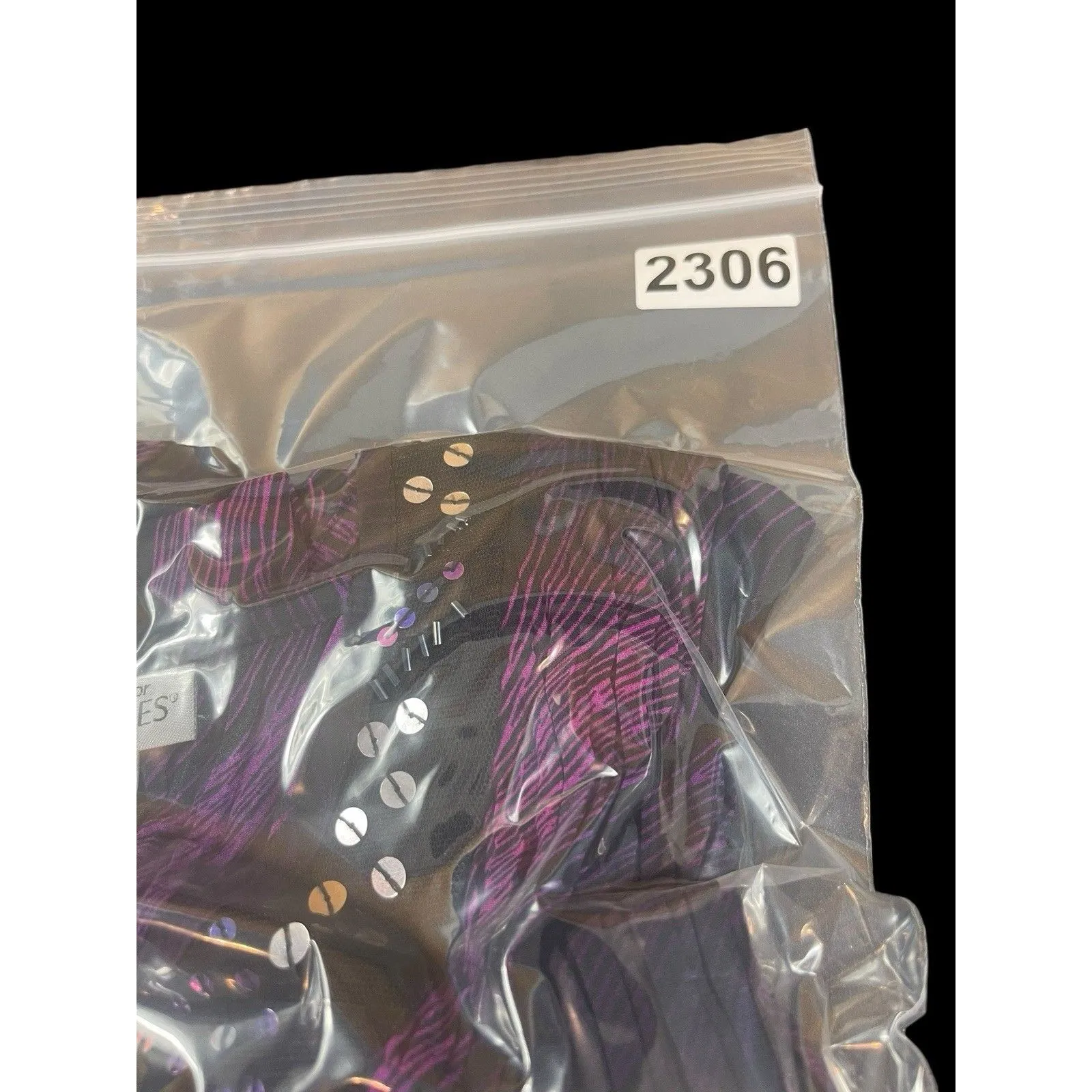 Catherines Maggie Barnes 2X Accordion Pleated Blouse Purple Black Tunic Sheer - Image 11