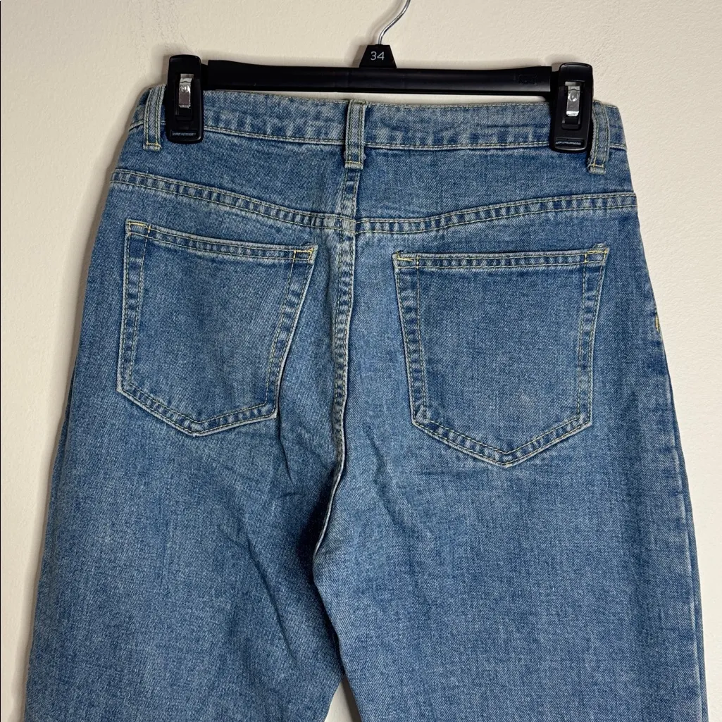 Midiostudio Makers Skin 5 Overdye High Rise Blue Denim Mom Jeans size 27 - Image 4