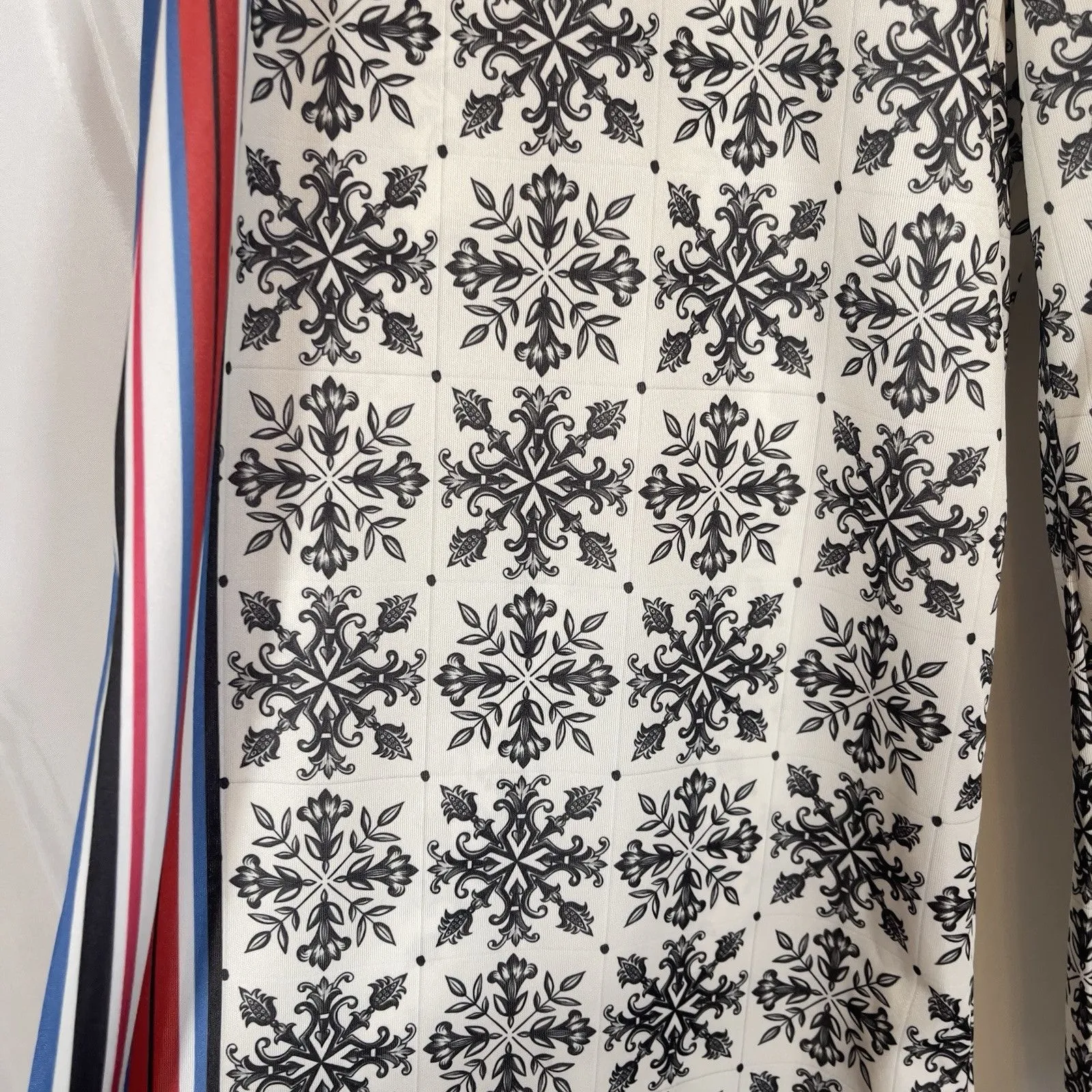 Zara Scarf Print Flowing Wide Leg High Waist Palazzo Trousers NWT Large - Image 2