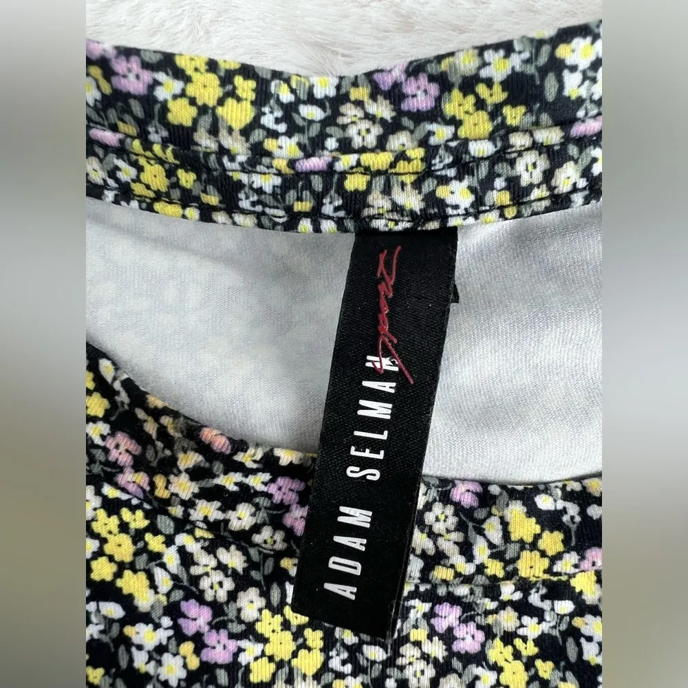 Adam Selman Sport Cropped Floral Print Tank Top size XS - Image 8