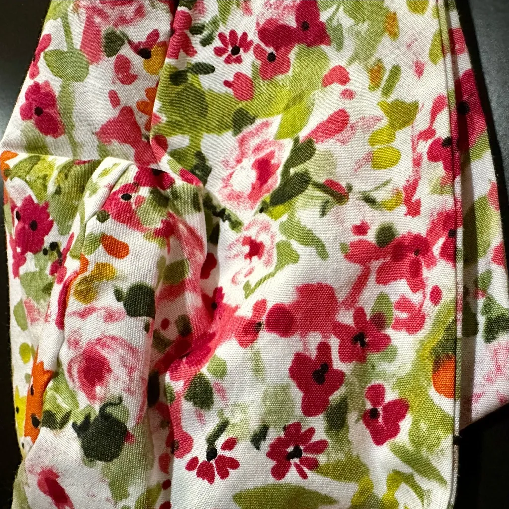 Floral Women's Nurse Hat (177) Pink - Image 2