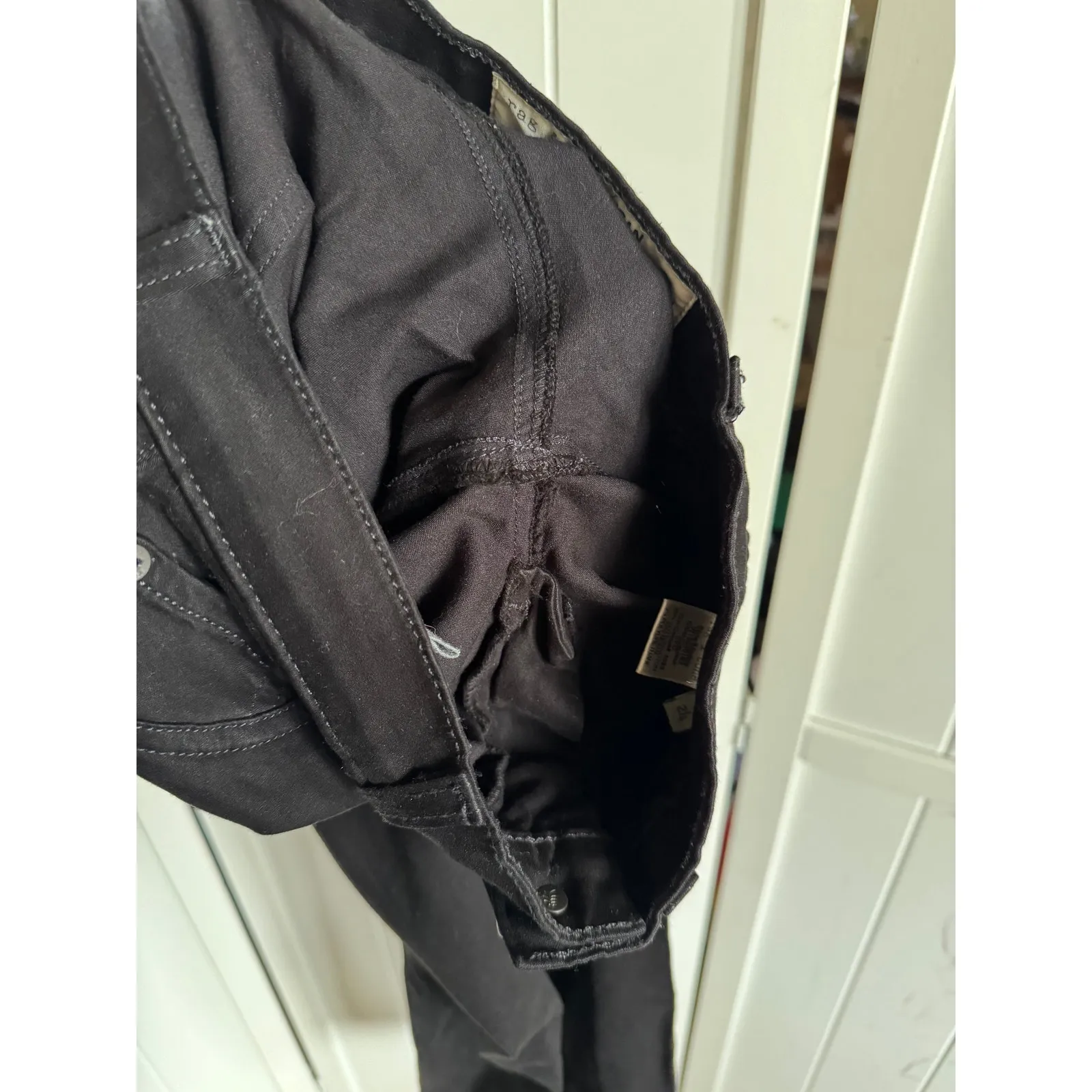 Rag & Bone Womens Jeans‎ Sz 24 Black Plush Legging Style Pants W15030163 - Image 11