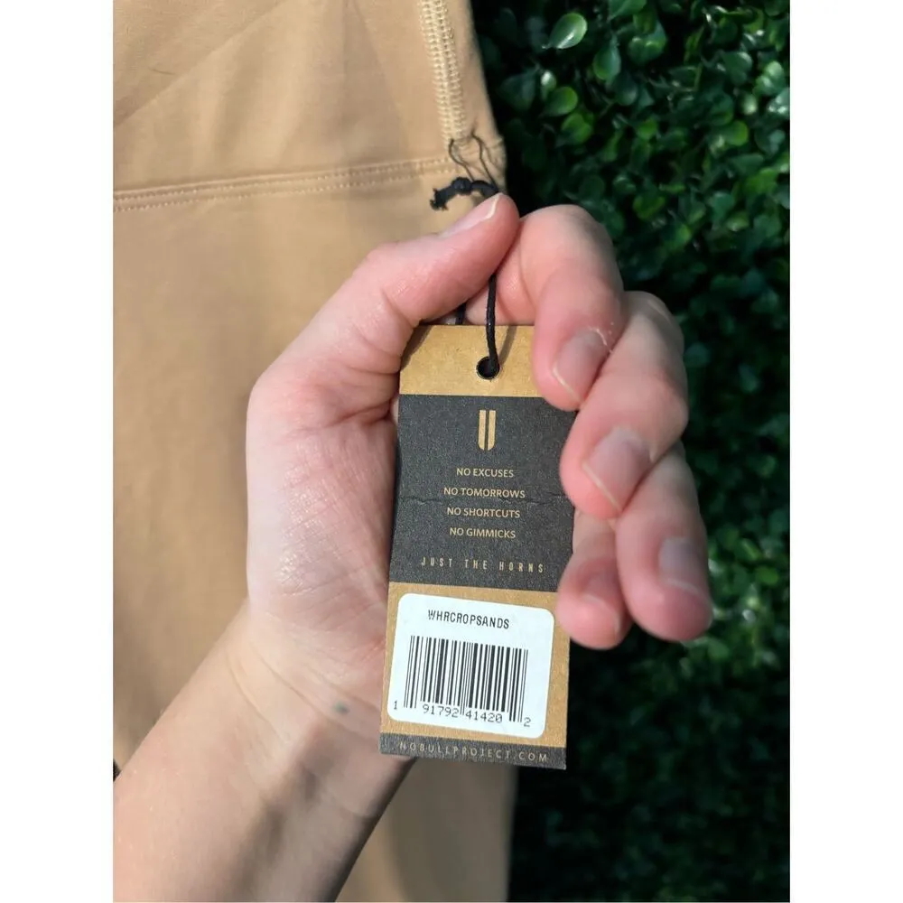 NoBull Project Tan Sand NWT Cropped Leggings Sz Small - Image 3