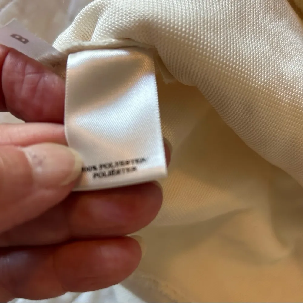 Ann Taylor Cracked Ice Sweatshirt Sweater Winter White. Size Medium. - Image 15