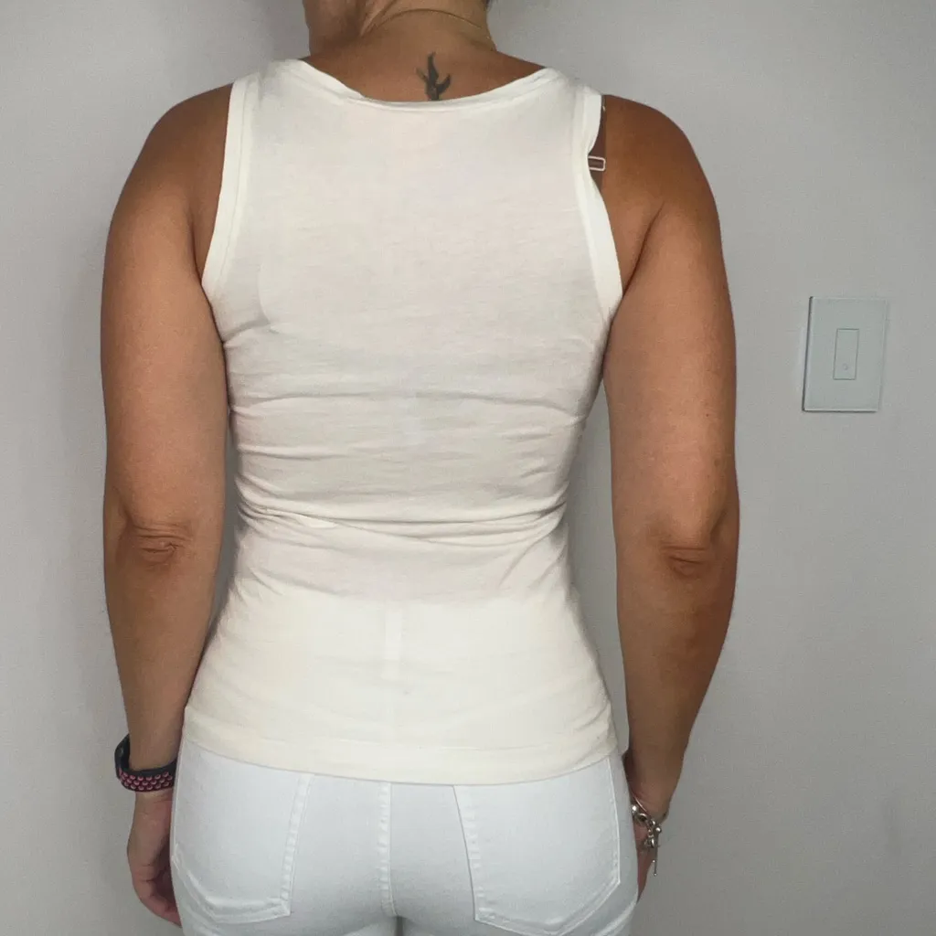 Tory Burch Beaded White Tank top - Image 3