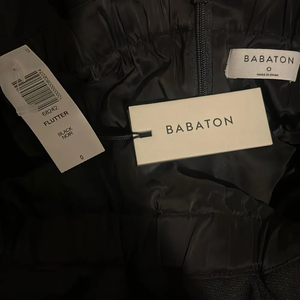 NWT Aritzia Babaton Flutter Strapless Wide Leg Cropped Jumpsuit - Image 12