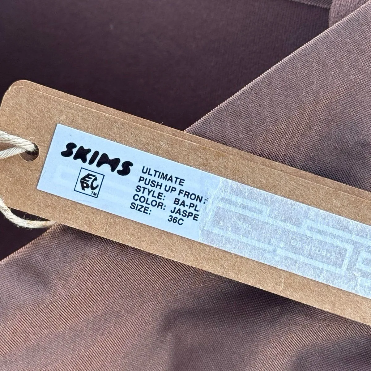 SKIMS  Ultimate Front Closure Push Up Bra Jasper Size 36C - Image 8