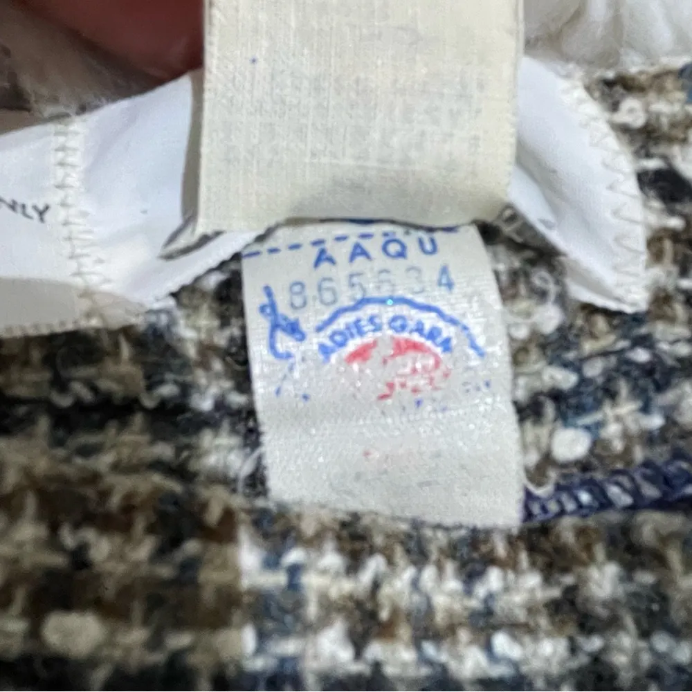 Vintage Women’s JH Collectibles Tweed Houndstooth Wool Blend Skirt size SM Union Gray - Image 4