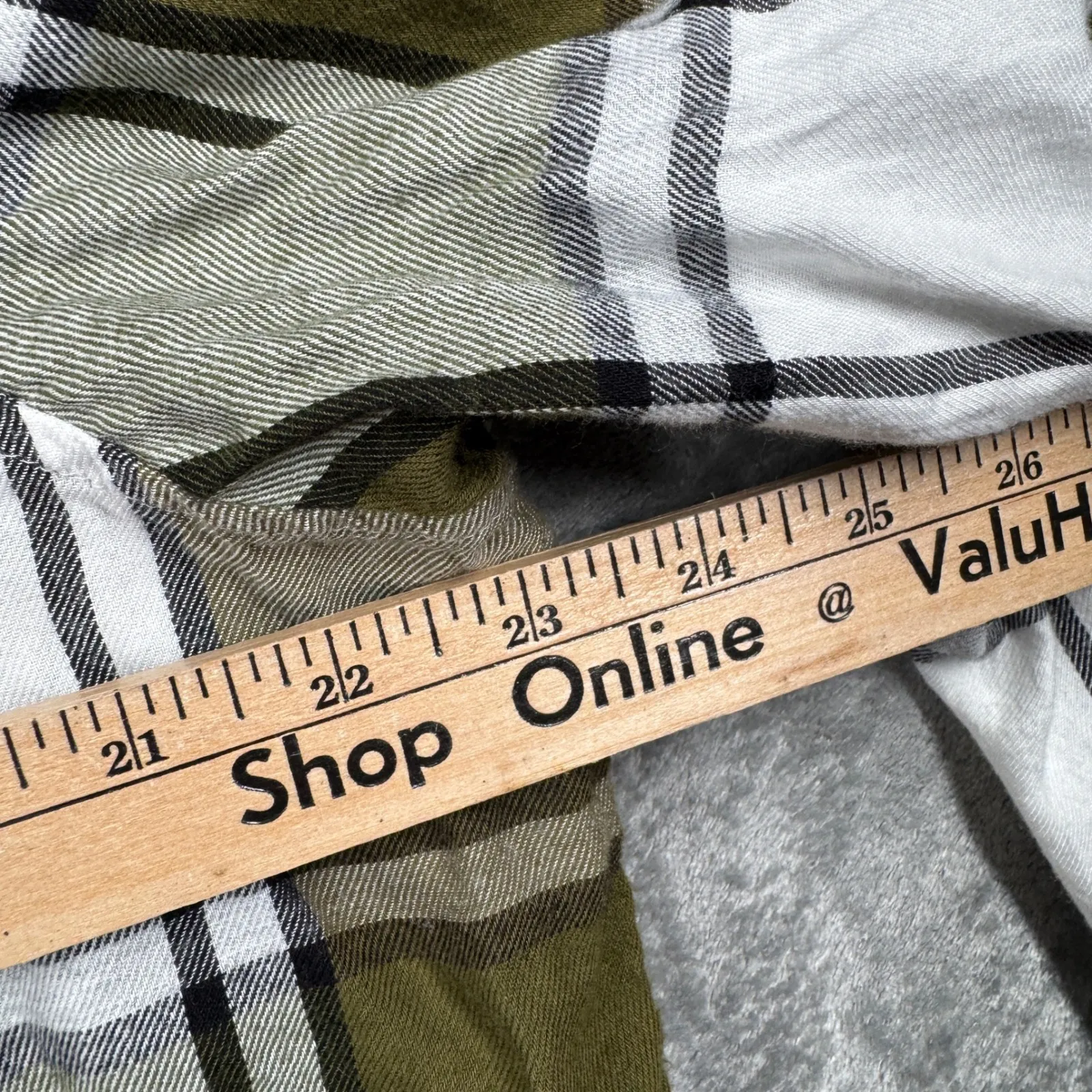 Lucky Brand XL Classic Fit Plaid Flannel Shirt Cotton Viscose Cozy Grunge Casual - Image 12