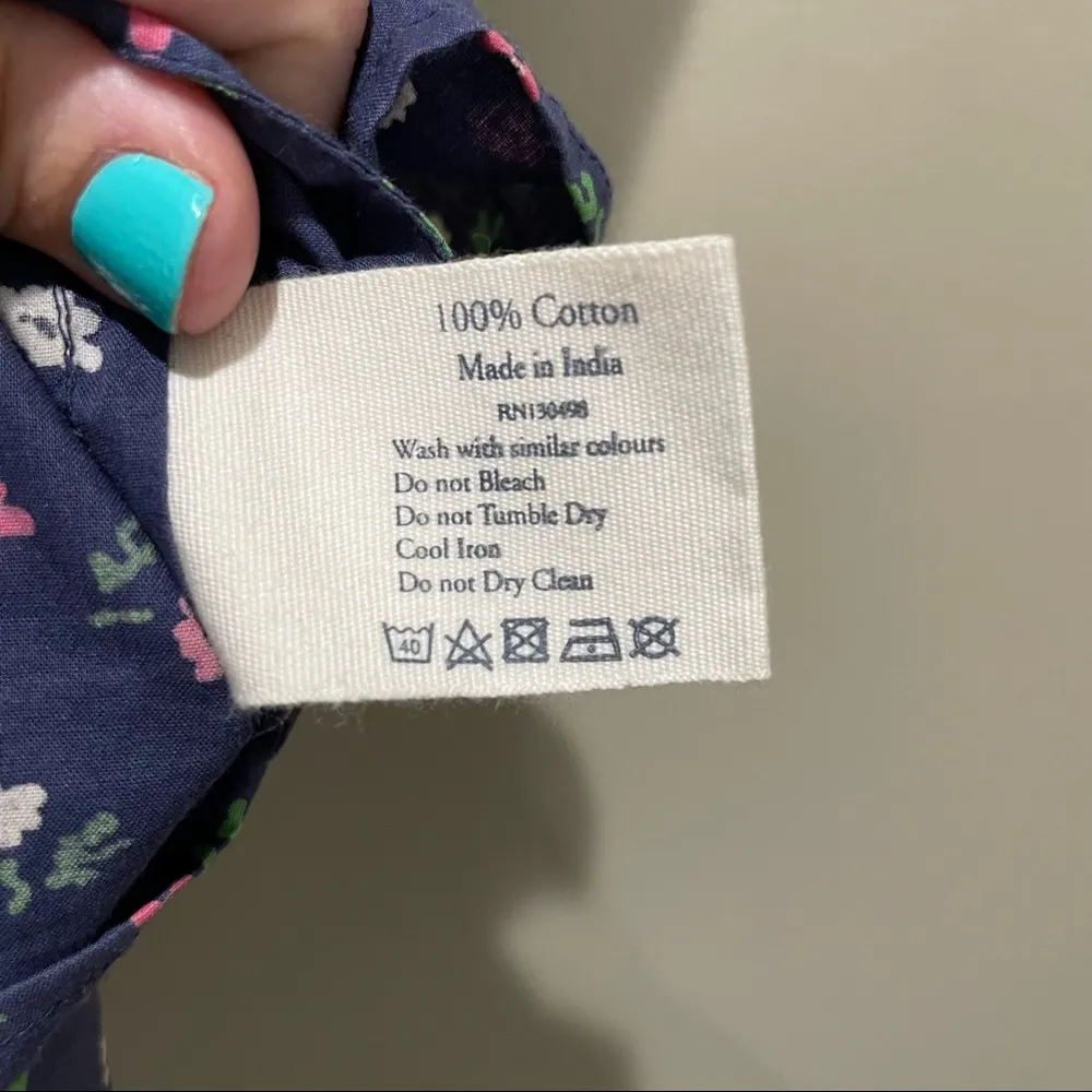 Jack Wills Floral Button Up Sleeveless Top Size 6 - Image 7