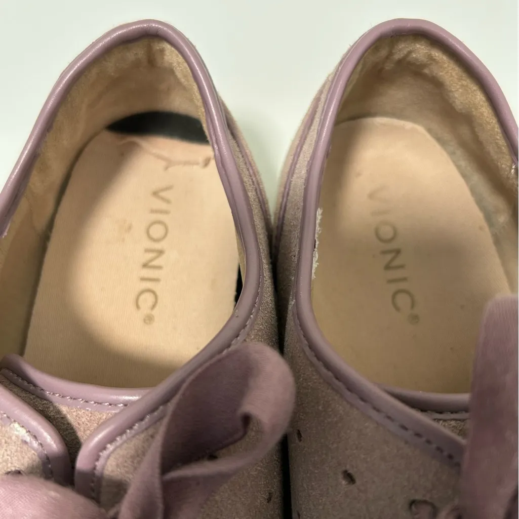 Vionic Keke Suede Sneakers Purple Size 9 - Image 10