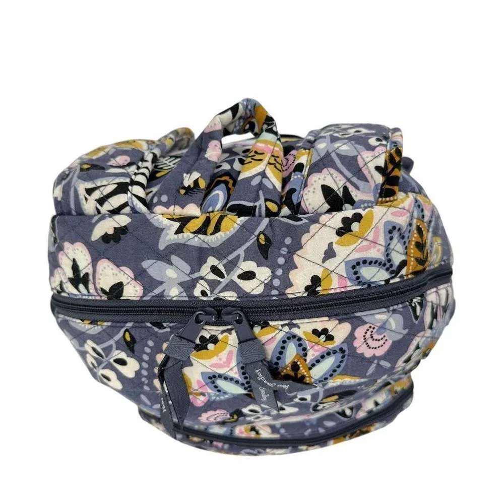 Vera Bradley Charmont Meadow Lavender Quilted Backpack - Image 4