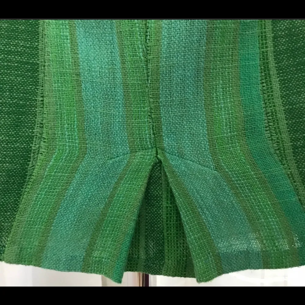 Anthro, Eva Franco Dreaming in Green Woven Skirt - Image 5