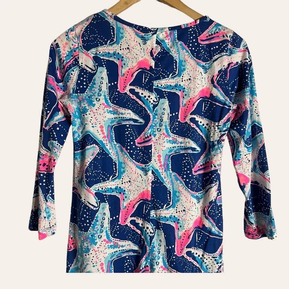 Lilly Pulitzer Beacon Kaleidoscope Starfish Print Mini Dress Size XS - Image 7