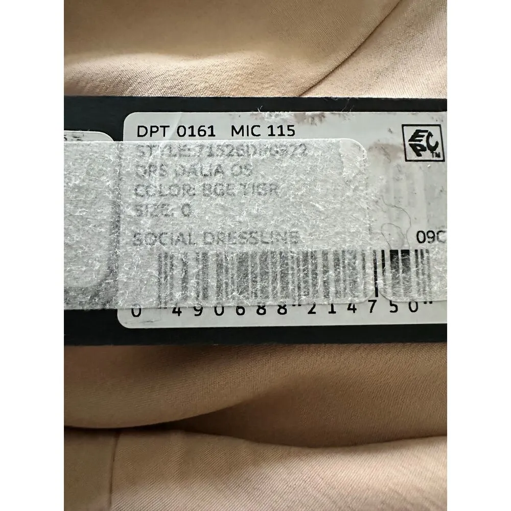 Gianni Bini Dalia Asymmetrical Neckline Chiffon Animal Print Maxi Dress size 0 - Image 9