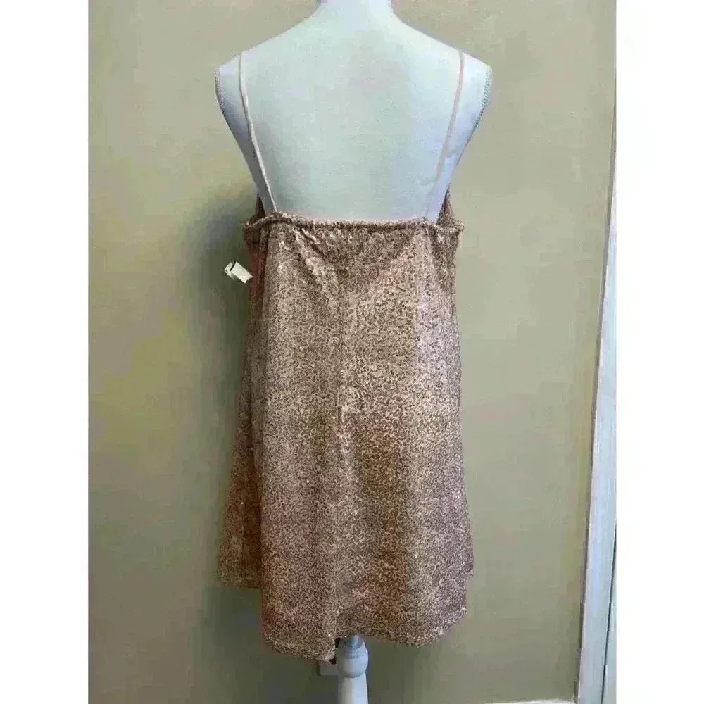 Copy - Nwt AMERICAN EAGLE OUTFITTERS American Eagle Pink Sequins Mini Dress, Me… - Image 4