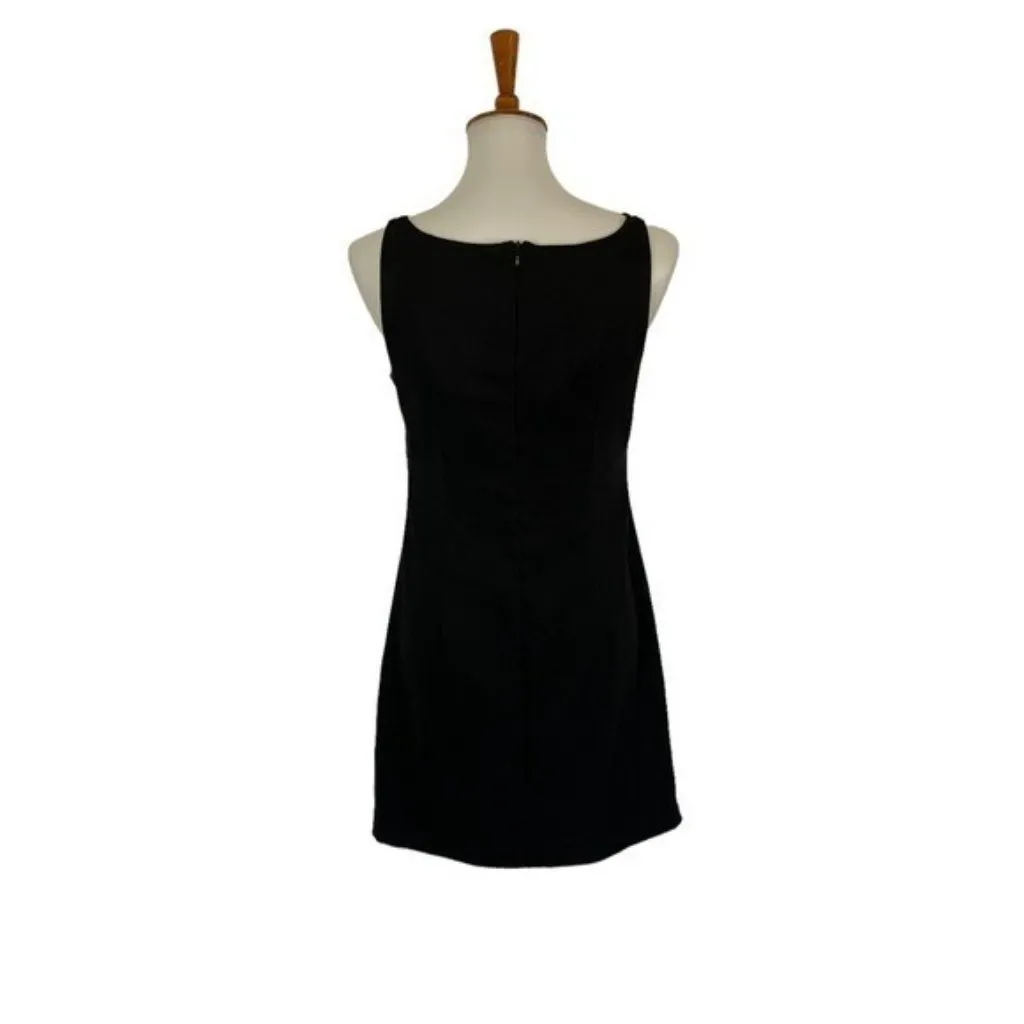 CDC Dress 6 Black Cocktail Floral Sleeveless‎ Party Evening Glam - Image 5