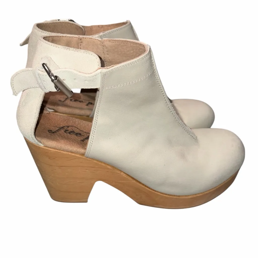 Free People Bone Off White Amber Orchard Clogs Shoes size 40 - Image 4