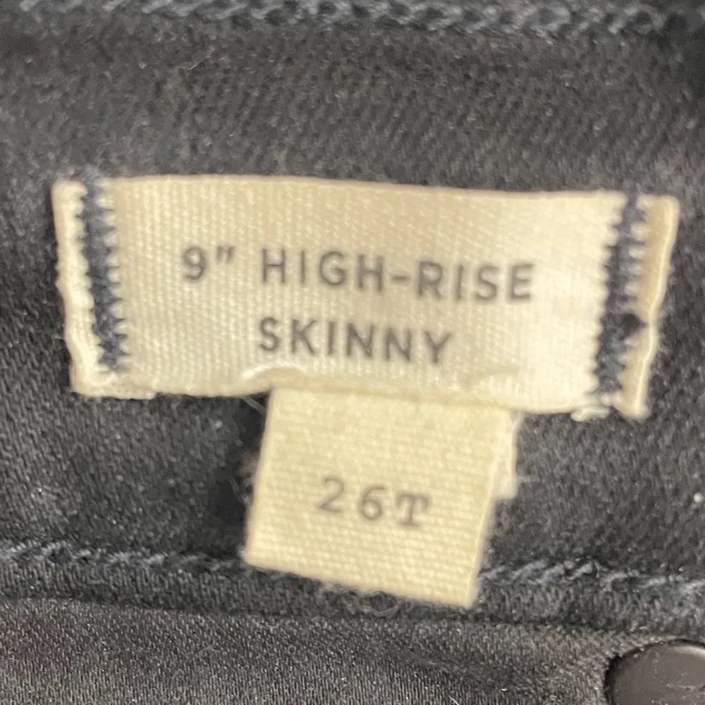 Madewell Tall 9” Mid-Rise Skinny Jeans in ISKO Stay Black Size 26T | 2 Tall - Image 10