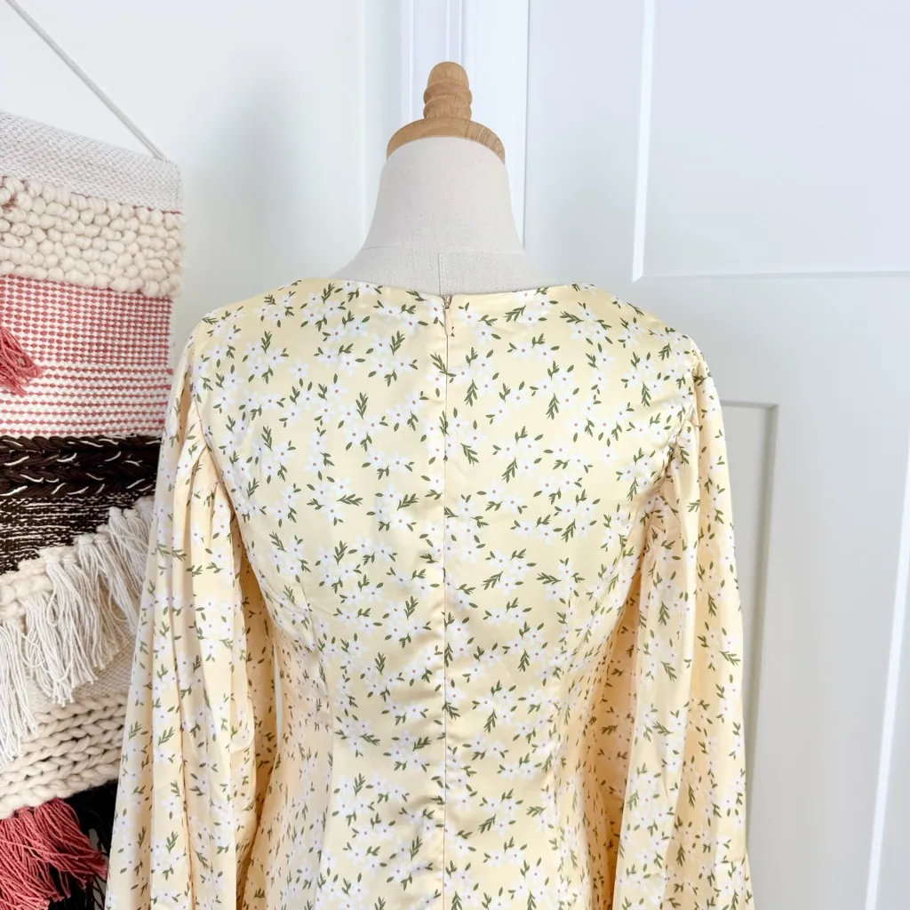 SABO SKIRT Luxe Xandria Dress Yellow Sz M NWT - Image 8