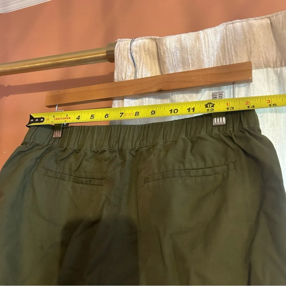 Madewell Pull-On Shorts Desert‎ Olive Green Cotton Blend NEW Size S - Image 6