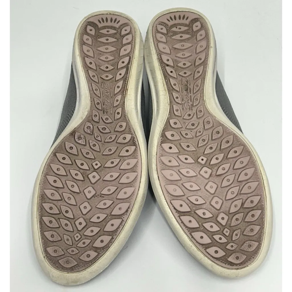 Skechers Newbury Street Every Angle Shoes Slip On Womens 7 Grey Knit Comfort - Image 9