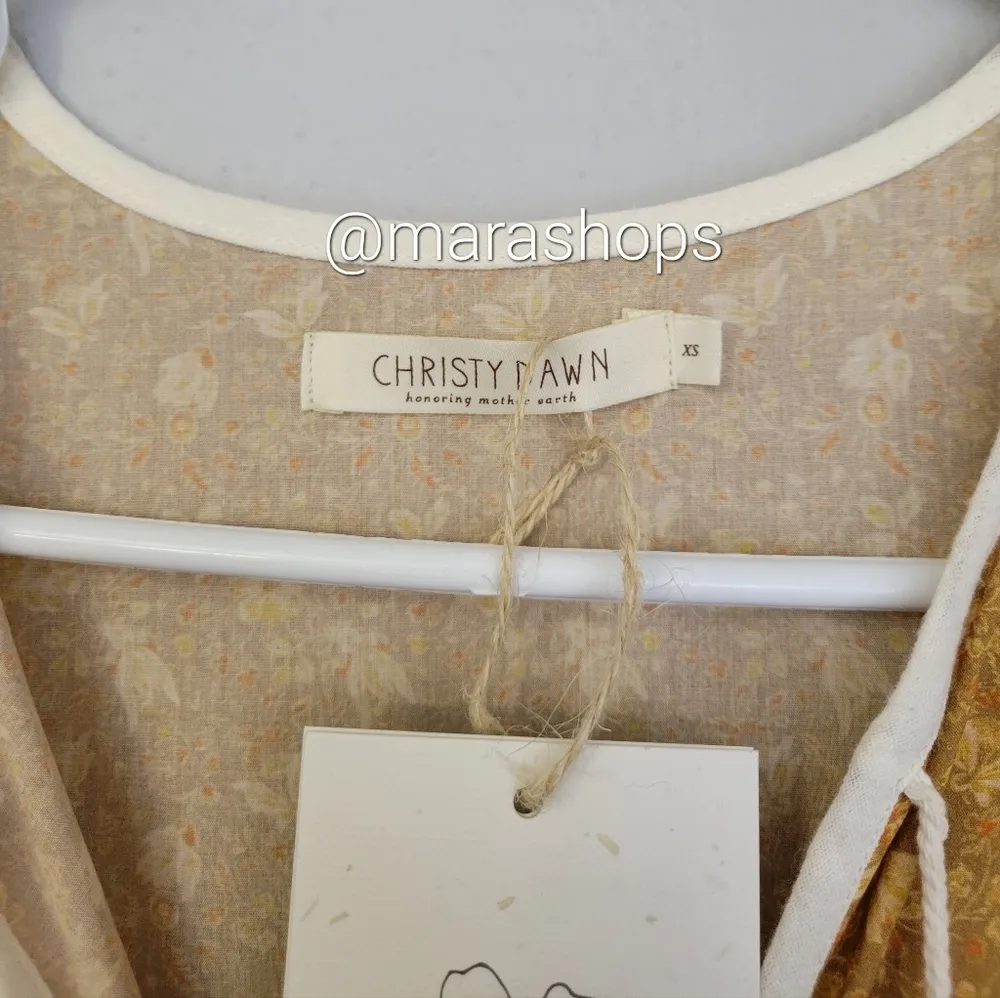 Christy Dawn The Paloma Dress Biscotti Cosmos Floral  - Image 7