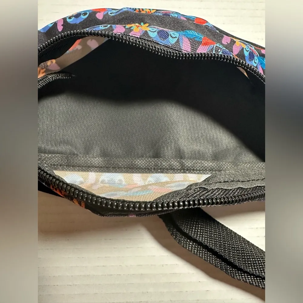 Disney Stitch Black Fanny Pack Pouch Animated Character Cute Fun Travel Walk New - Image 9