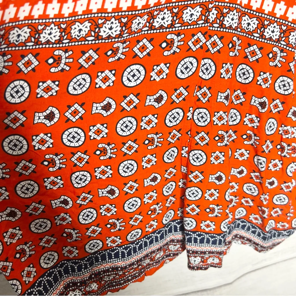 NWT Ethan and Amy Red & Blue Boho Patterned Sleeveless Romper Size Small - Image 12