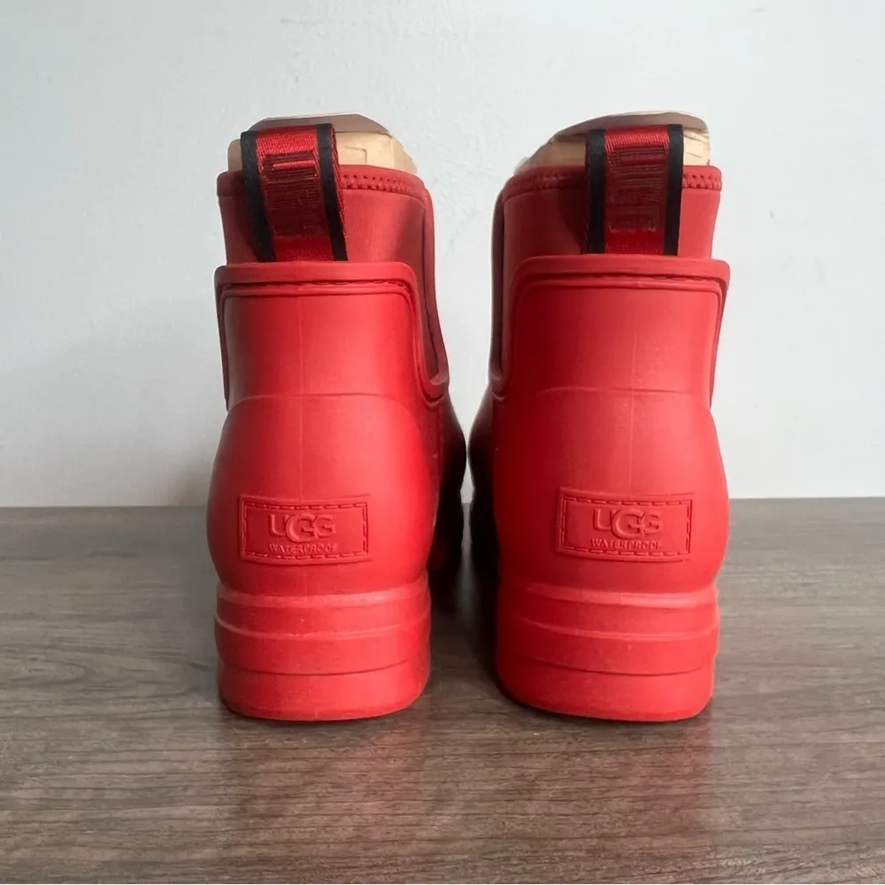 Ugg Droplet Waterproof Samba Red Women's Boot Size 9 #B1587 - Image 5
