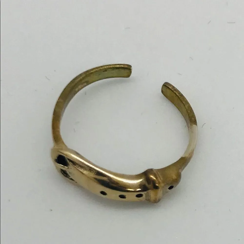 Sterling Silver Buckle Adjustable Toe Ring NWT - Image 4