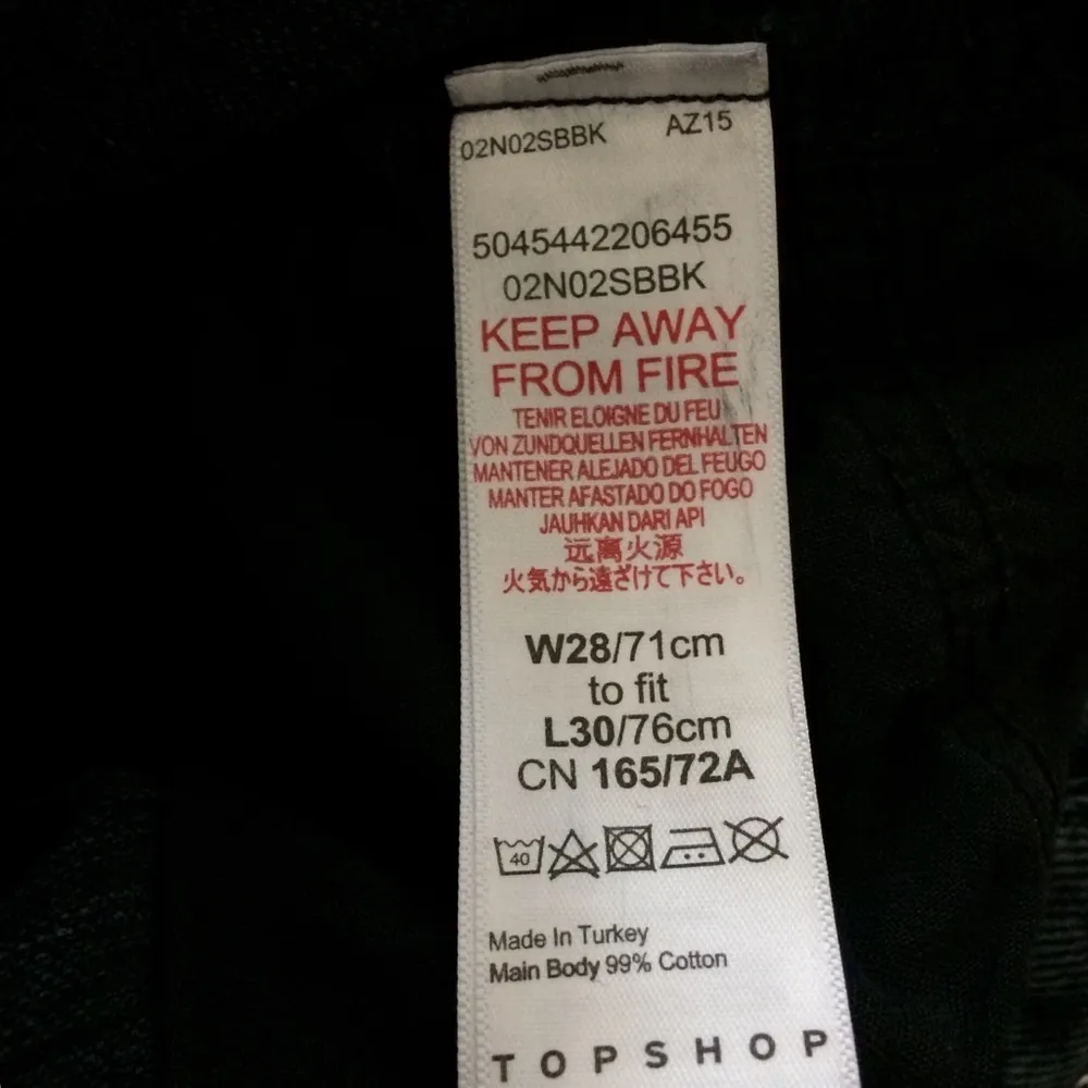 Topshop Raw Hem Crop Straight Leg Jeans In Blue Black - Image 7