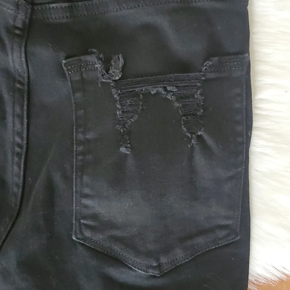 Good American good waist crop black skinny jeans sz 00/24 - Image 10