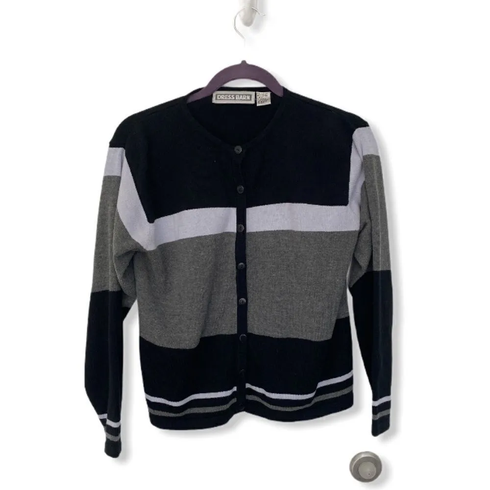 Dress Barn SZ S striped cardigan - Image 2