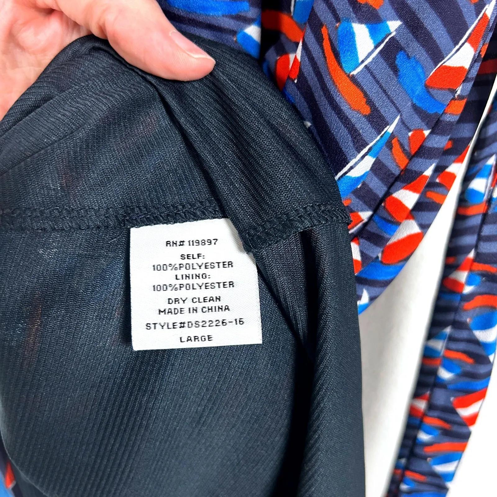 41 Hawthorn Navy Blue‎ Red White Sailboat Print Dress Sleeveless Casual Large Blue - Image 11